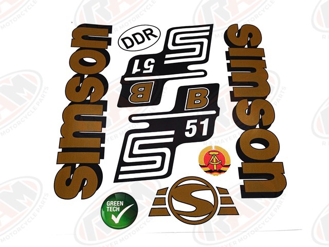 Simson Heartbeat DDR Moped S51 S50 S53' Sticker
